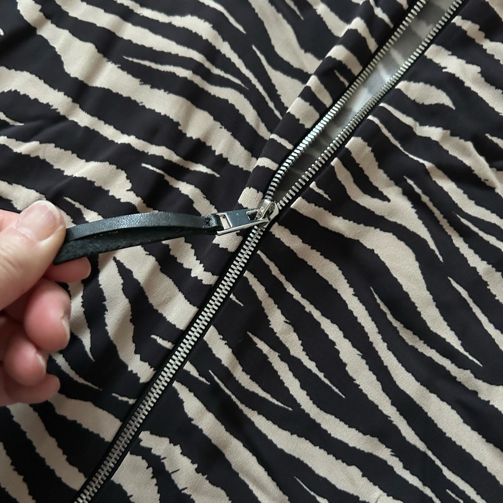 A.L.C. Zebra Print pleated Dress. S - Picture 15 of 16